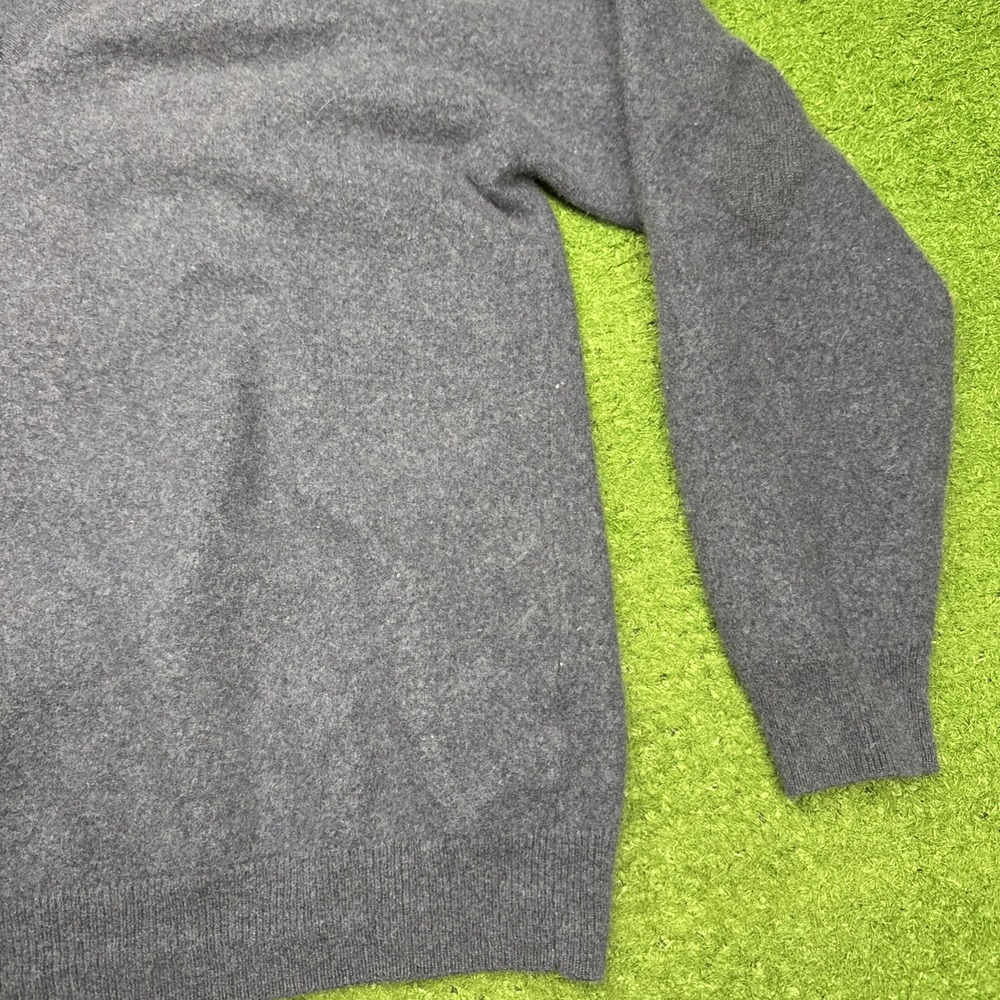 Pronto Uomo Cotton Cashmere Sweater Mens Long Sleeve V Neck Size M/S - Picture 5 of 13